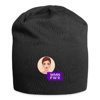 WMN PWR - Visage Féminin - 01 - Bonnet en jersey - noir - Devant