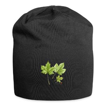 Maple Leaves - Jersey Beanie - black - Front