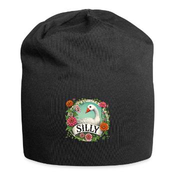 Dumme Gans - Jersey-Beanie - Schwarz - Vorne