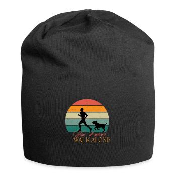 You´ll never walk alone - schwarz - Jersey-Beanie - Schwarz - Vorne