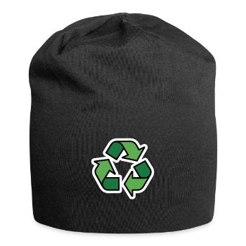 Recycling - Jersey Beanie - black - Front