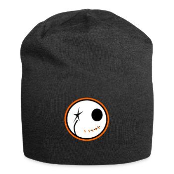 Halloween Totenschädel - Jersey-Beanie - Anthrazit - Vorne