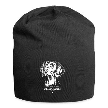 Braque de Weimar Maman Chiens Chiens de Chasse Wilsigns - Bonnet en jersey - noir - Devant