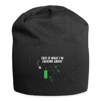 Daytrader Bekleidung: Stilvoll & einzigartig - Trading - Jersey-Beanie - Schwarz - Vorne