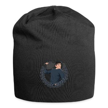 Rieser Grantler // Illustration - Jersey-Beanie - Schwarz - Vorne