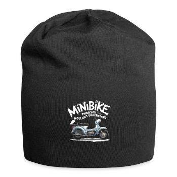 Design de -moto cool et amusant - Bonnet en jersey - noir - Devant