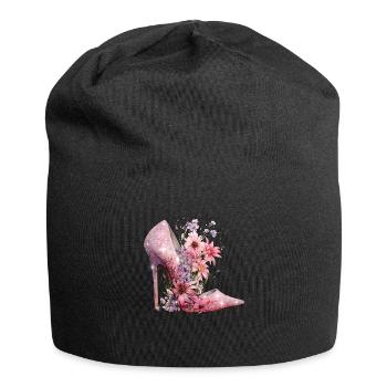 High Heel Liebhaber Glitzer Schuhe Damen Geschenk - Jersey-Beanie - Schwarz - Vorne