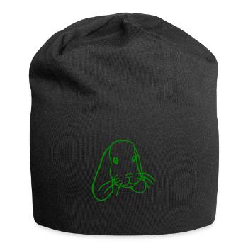 Bunny Rabbit Bunny Rodent Small Animal Cute - Jersey Beanie - black - Front