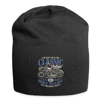 Jahrgang 1971 geboren Motorrad Geburtstag Geschenk - Jersey-Beanie - Schwarz - Vorne
