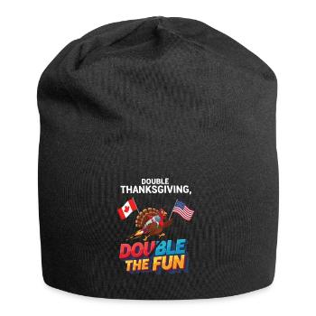 Double plaisir de Thanksgiving - Bonnet en jersey - noir - Devant