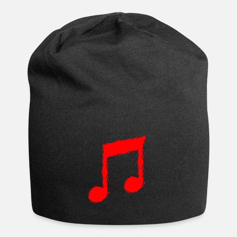 Musiknote Musik - Jersey-Beanie - Schwarz