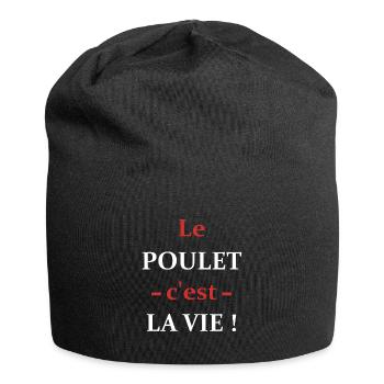 poulet - Bonnet en jersey - noir - Devant