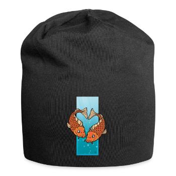 The Pisces-heart - Jersey-Beanie - Schwarz - Vorne
