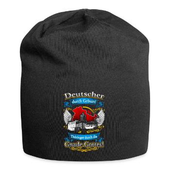 Stolzer Thüringer – Tradition in der Heimat - Jersey-Beanie - Schwarz - Vorne