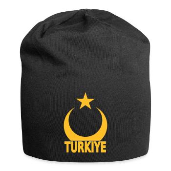 turkiye_halbmondstern - Jersey-Beanie - Schwarz - Vorne