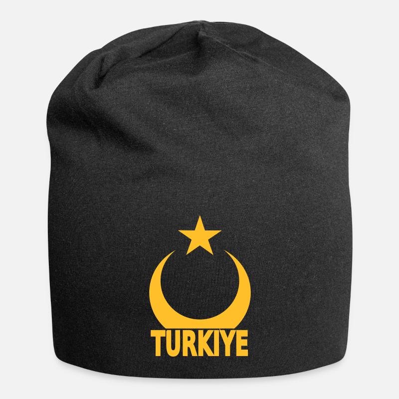 turkiye_halbmondstern - Jersey-Beanie - Schwarz