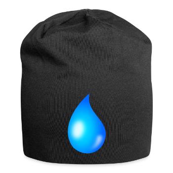 gouttes - Bonnet en jersey - noir - Devant