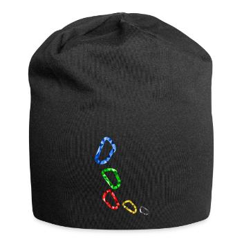 Karabiner - Jersey-Beanie - Schwarz - Vorne