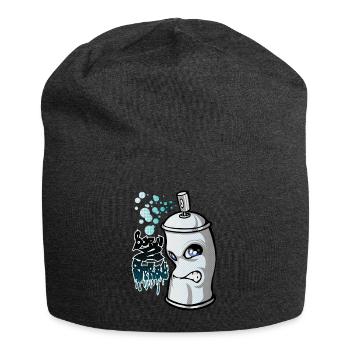 Spray and graffiti - Bonnet en jersey - charbon - Devant