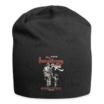 I'm a firefighter dad - firefighter dad - Jersey Beanie - black - Front