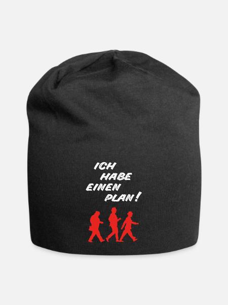 Kult - Ich habe einen Plan! - DDR TV - Jersey-Beanie - Schwarz