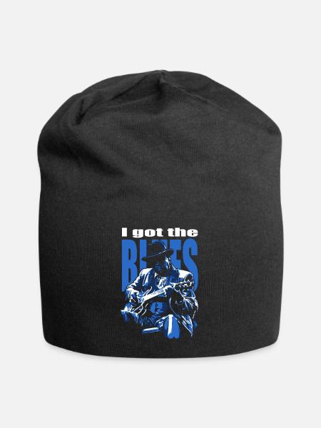 I got the blues - Jersey-Beanie - Schwarz