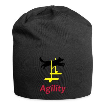 Agility Hürde Vektor - Jersey-Beanie - Schwarz - Vorne