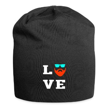 Beard beard beard - Jersey Beanie - black - Front