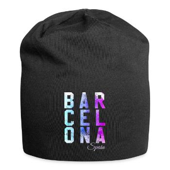 Vintage Abstrait Barcelone - Bonnet en jersey - noir - Devant