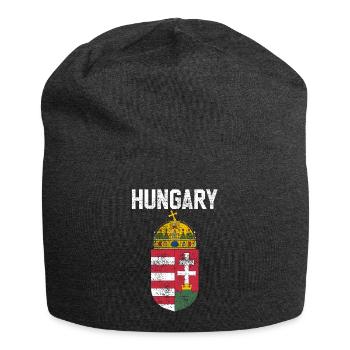 Hongrie - Bonnet en jersey - charbon - Devant