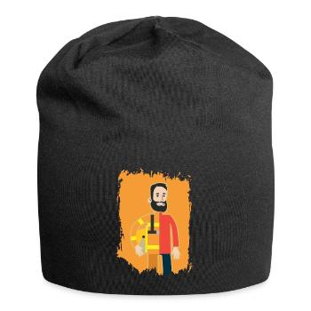 Everyday hero | Firefighter Hero Lifesaver - Jersey Beanie - black - Front