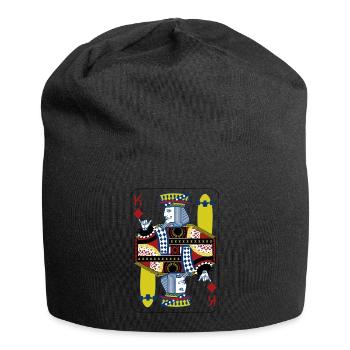 King Card Skateboard Poker Shirt Gift - Jersey Beanie - black - Front