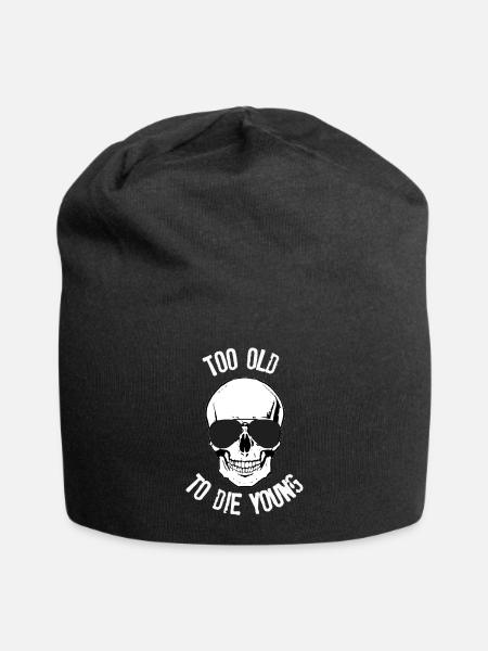 Too old to die young - Jersey-Beanie - Schwarz