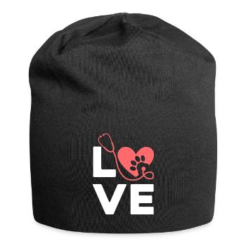 LOVE - Vétérinaire - Bonnet en jersey - noir - Devant