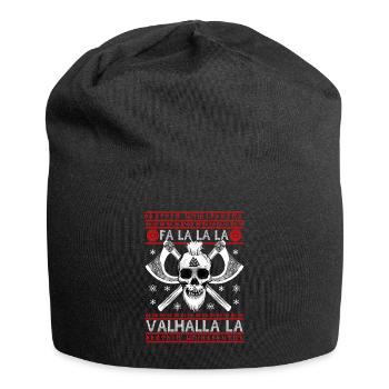 FALALALA VALHALLA LA - VIKING UGLY XMAS SWEATER - Jersey Beanie - black - Front
