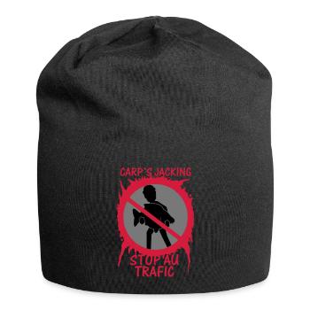 Stop au trafic "CARP'S JACKING" - Bonnet en jersey - noir - Devant
