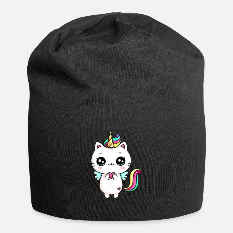 kitten - Jersey Beanie - black