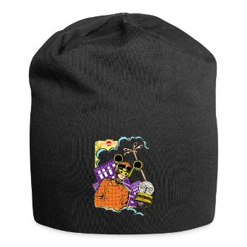 World clock Berlin DDR - Jersey Beanie - black - Front