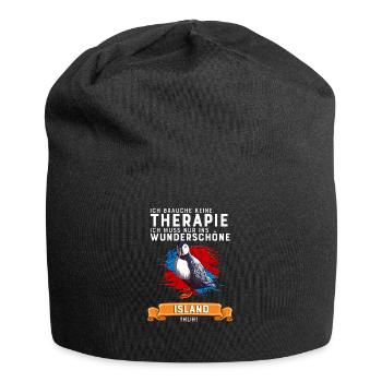 Therapie Island Geschenk - Jersey-Beanie - Schwarz - Vorne
