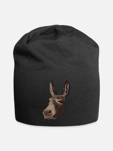 Esel - Jersey-Beanie - Schwarz