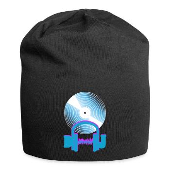dj - Bonnet en jersey - noir - Devant