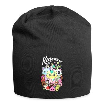 Kawaii - Süssigkeiten - Jersey-Beanie - Schwarz - Vorne