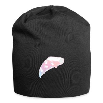 Einhorn Pizza Regenbogen T-Shirt - Jersey-Beanie - Schwarz - Vorne