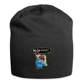 we can eat it - Jersey Beanie - black - Front