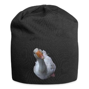 Gans - Jersey-Beanie - Schwarz - Vorne