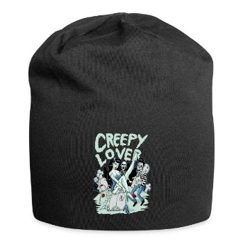 creepylover - Jersey-Beanie - Schwarz - Vorne