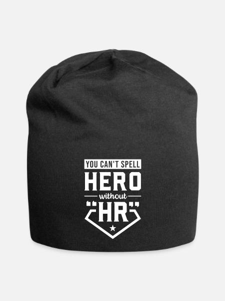 You Can't Spell Hero Without HR - Jersey-Beanie - Schwarz