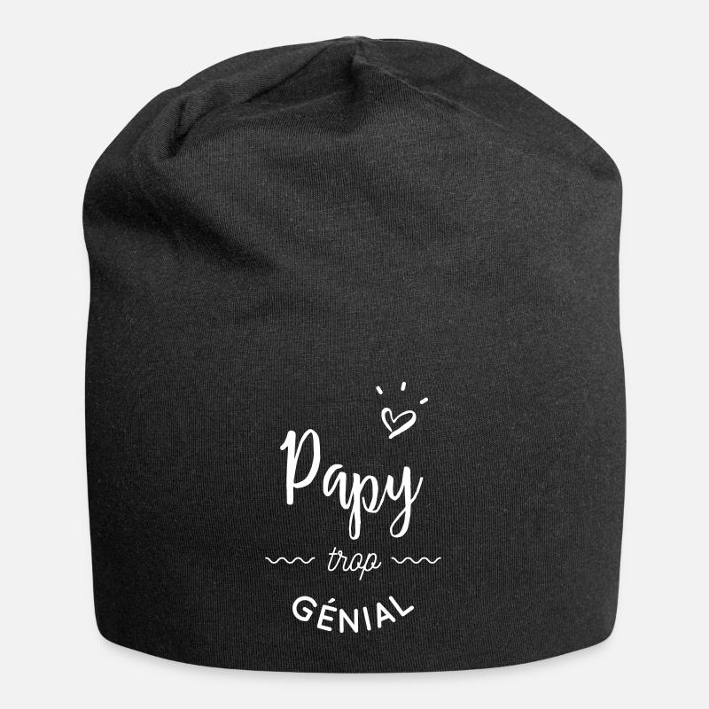 Papy trop genial - Bonnet en jersey - noir