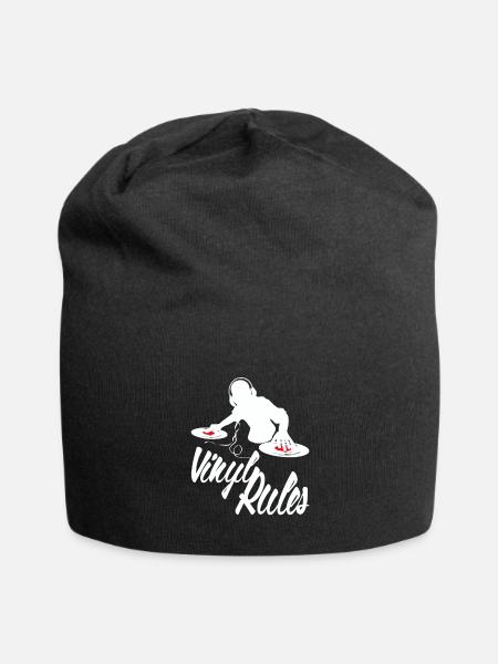 Vinyle Deejay - Bonnet en jersey - noir