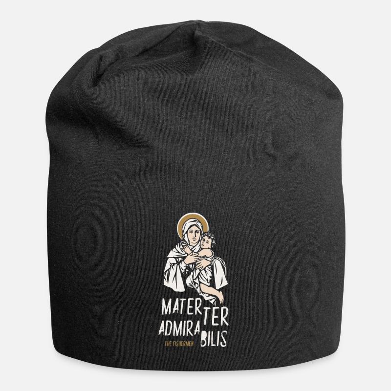 Vierge de Schoenstatt - Bonnet en jersey - noir
